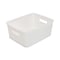Simplify Storage Bin, Plastic, White, 9.8 in H, 7.8 in W, 9.8 in L 25167-WHITE - alternate 1
